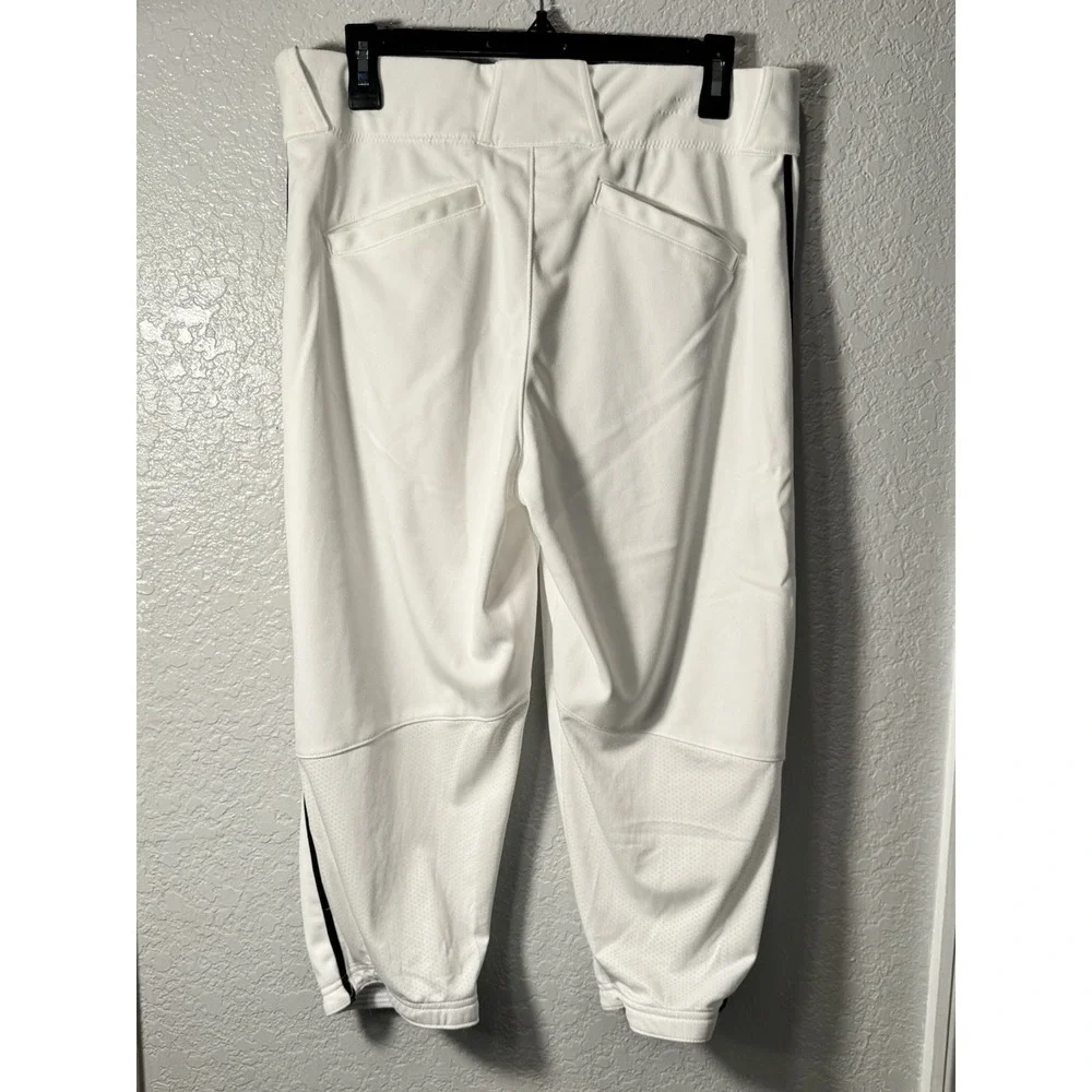 Nike Baseball Pants Mens Med Black Piped Vapor Stretch Waist Sports NWT